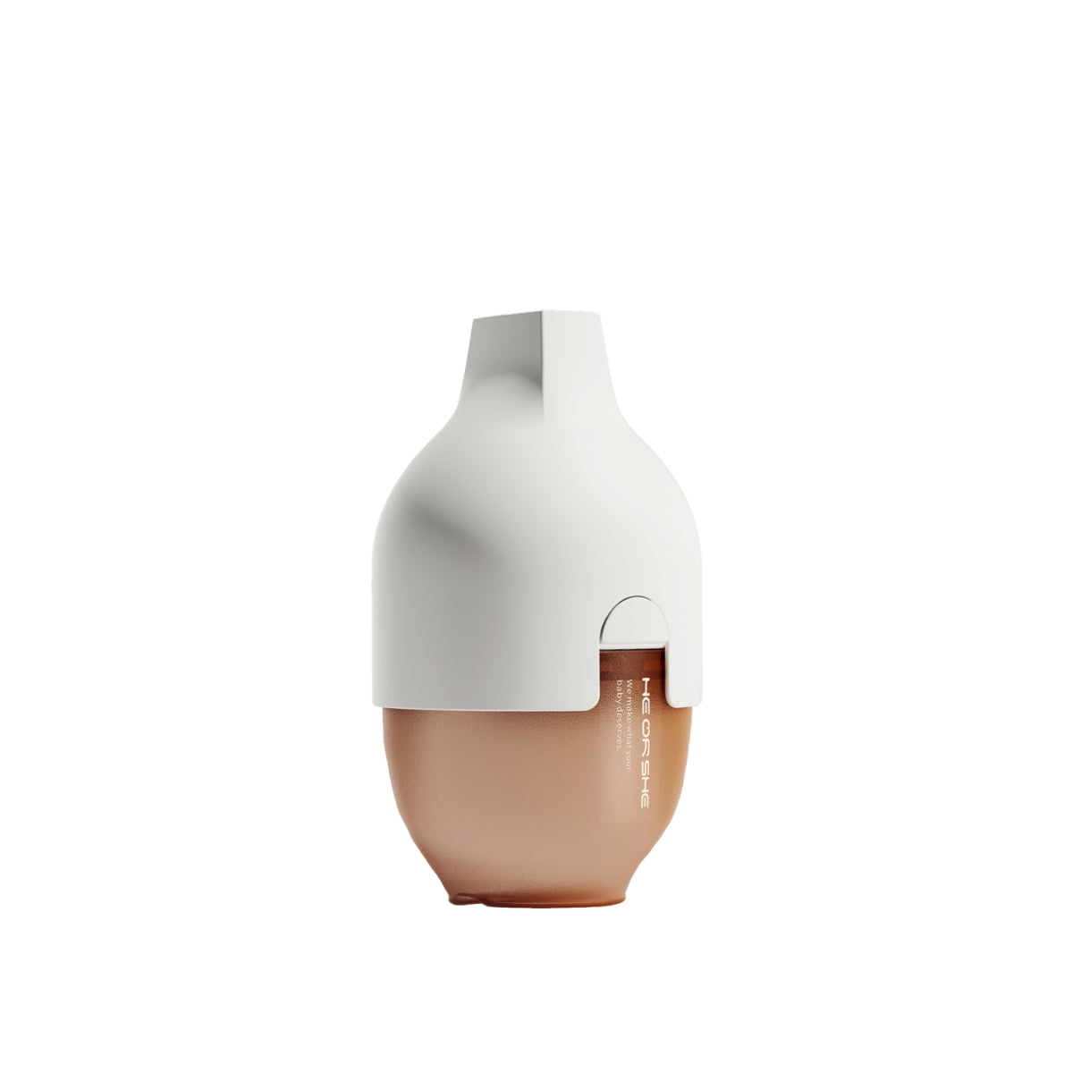 HEORSHE Ultra Wide Neck Baby Bottle 5 OZ - White