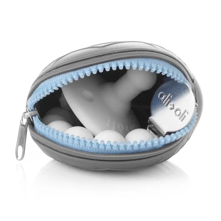 Ali + Oli Pacifier Holder Case - Grey - Luna Baby Store Miami