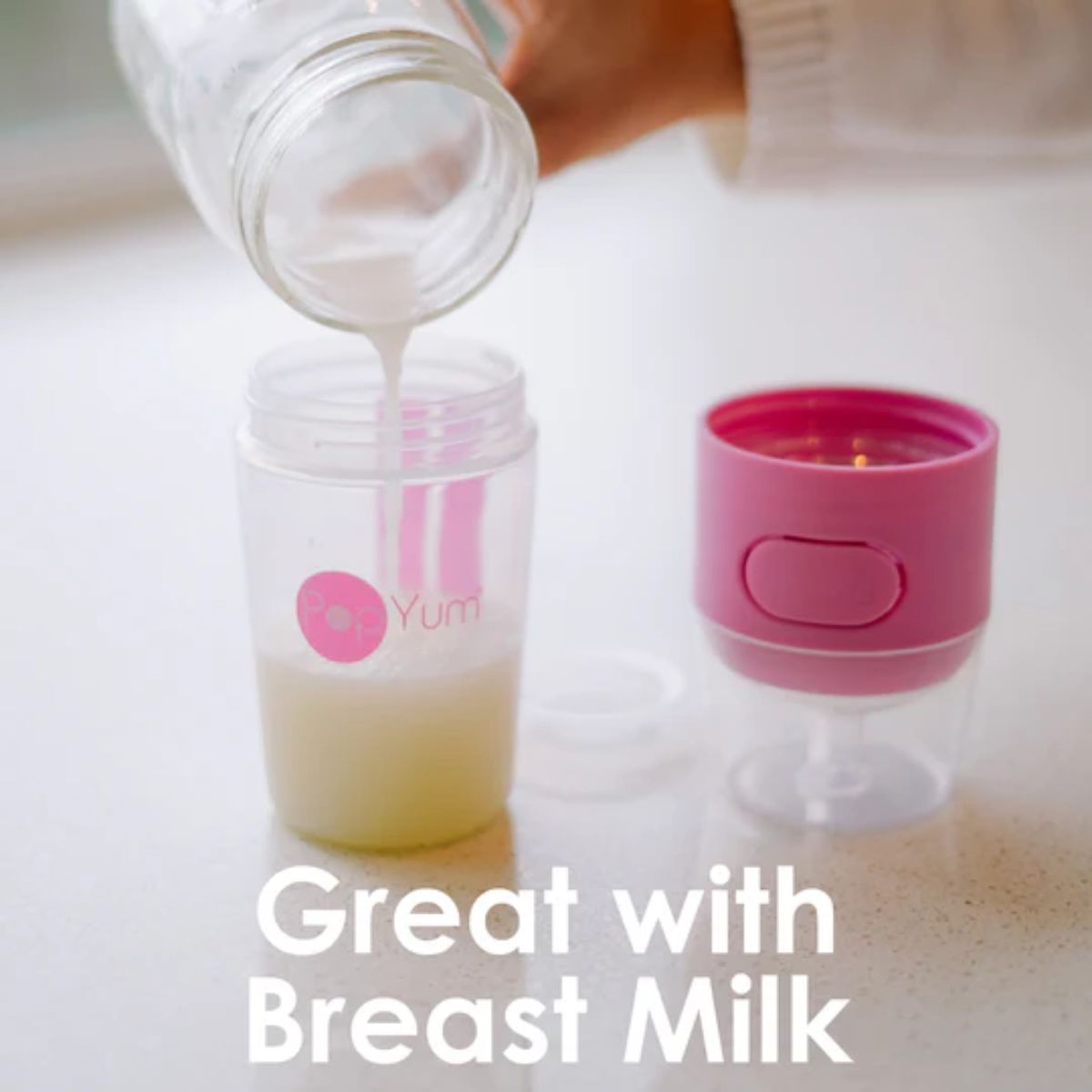 Kit De Mamadeira PopYum Com Mixer Blue 260ML