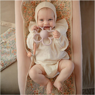 Prendedor De Chupeta Infantil Mushie Hera Powder Pink
