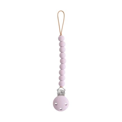 Mushie Silicone Pacifier Clip | Hera Soft Lilac