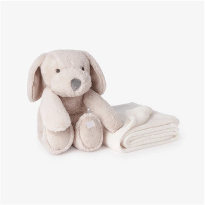Brinquedo de Pelúcia Huggie para Filhote de Cachorro com Cobertor