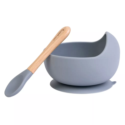 Saro Nordic Wave Bowl Feeding Set - Mist
