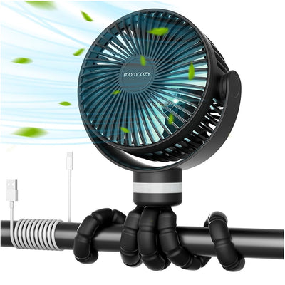 Momcozy USB Rechargeable Handheld Cooling Fan for Travel