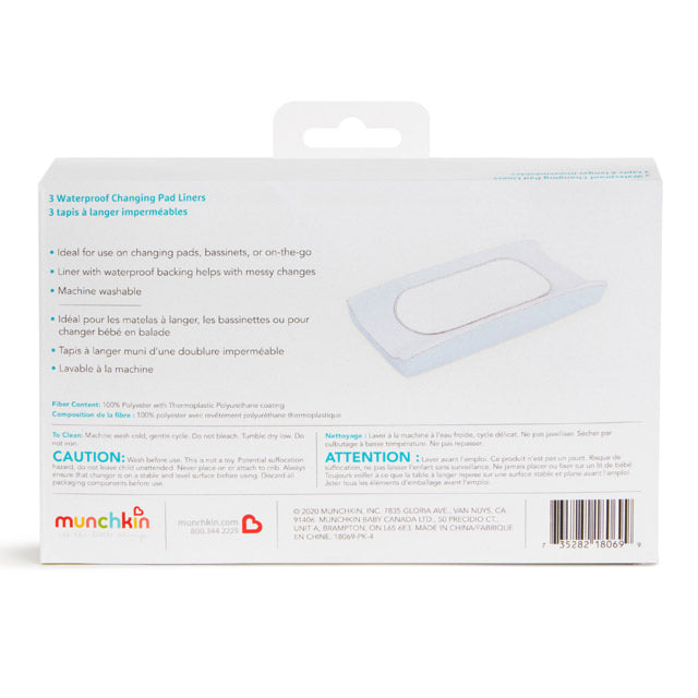 Munchkin Waterproof Changing Pad Liners - Luna Baby Store Miami
