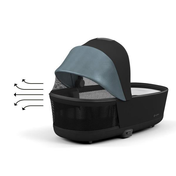 Berço de transporte Cybex Priam 4/E-Priam 2 Lux - Preto Profundo