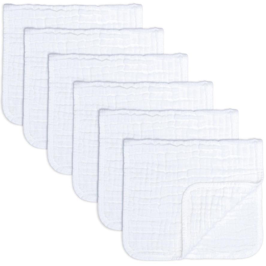 Comfy Cubs Muslin Burp Cloths - Pack Of 10 on Luna Baby Store Miami