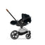 Cybex Priam 4 Stroller - Chrome/Brown Frame and Deep Black Seat Pack