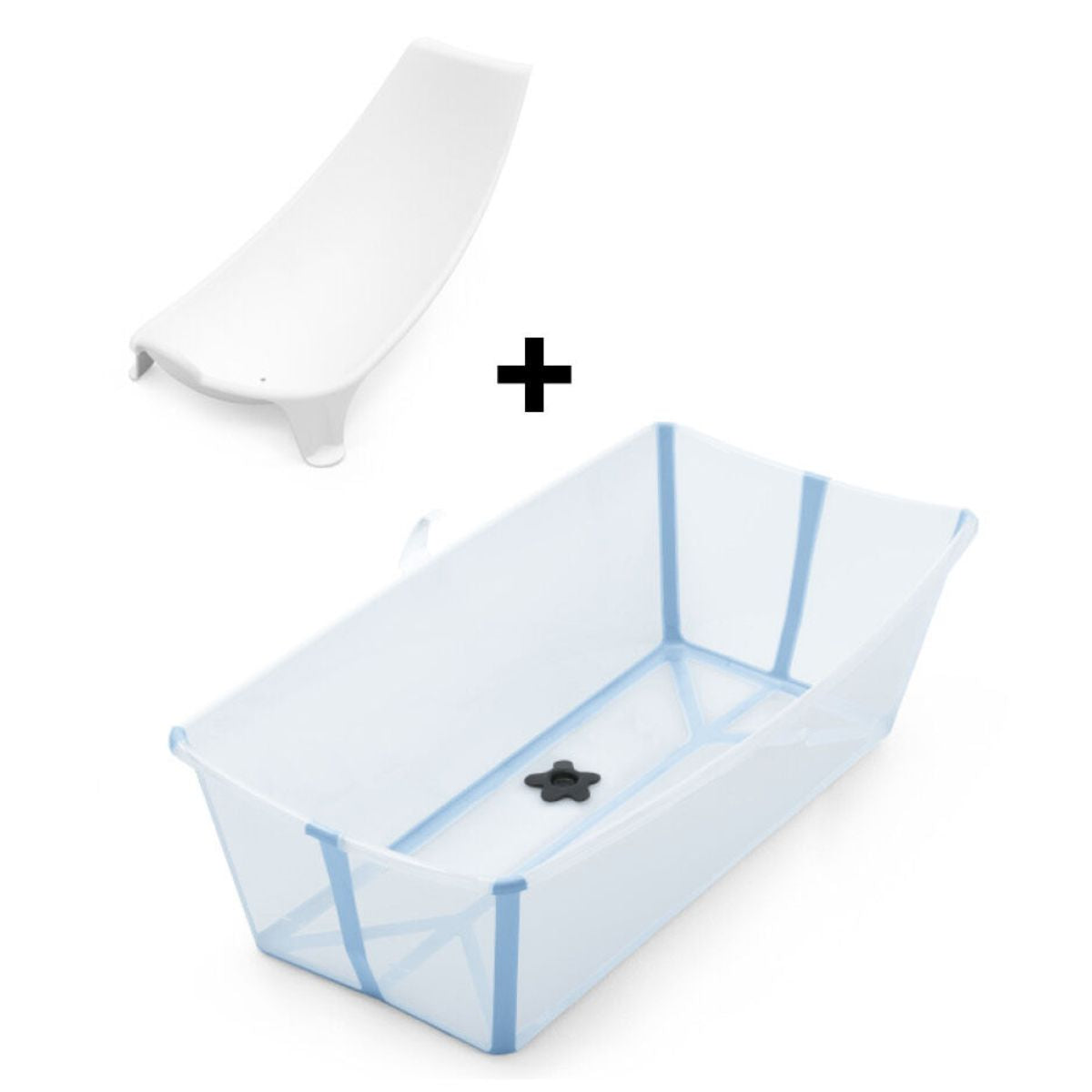 Stokke Flexi Bath X-Large Bundle - Ocean Blue on Luna Baby Store Miami