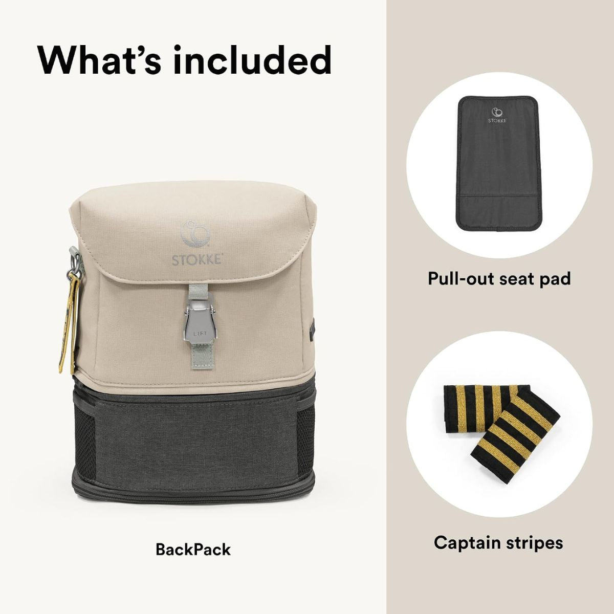 Stokke JetKids BackPack - Moonglow White