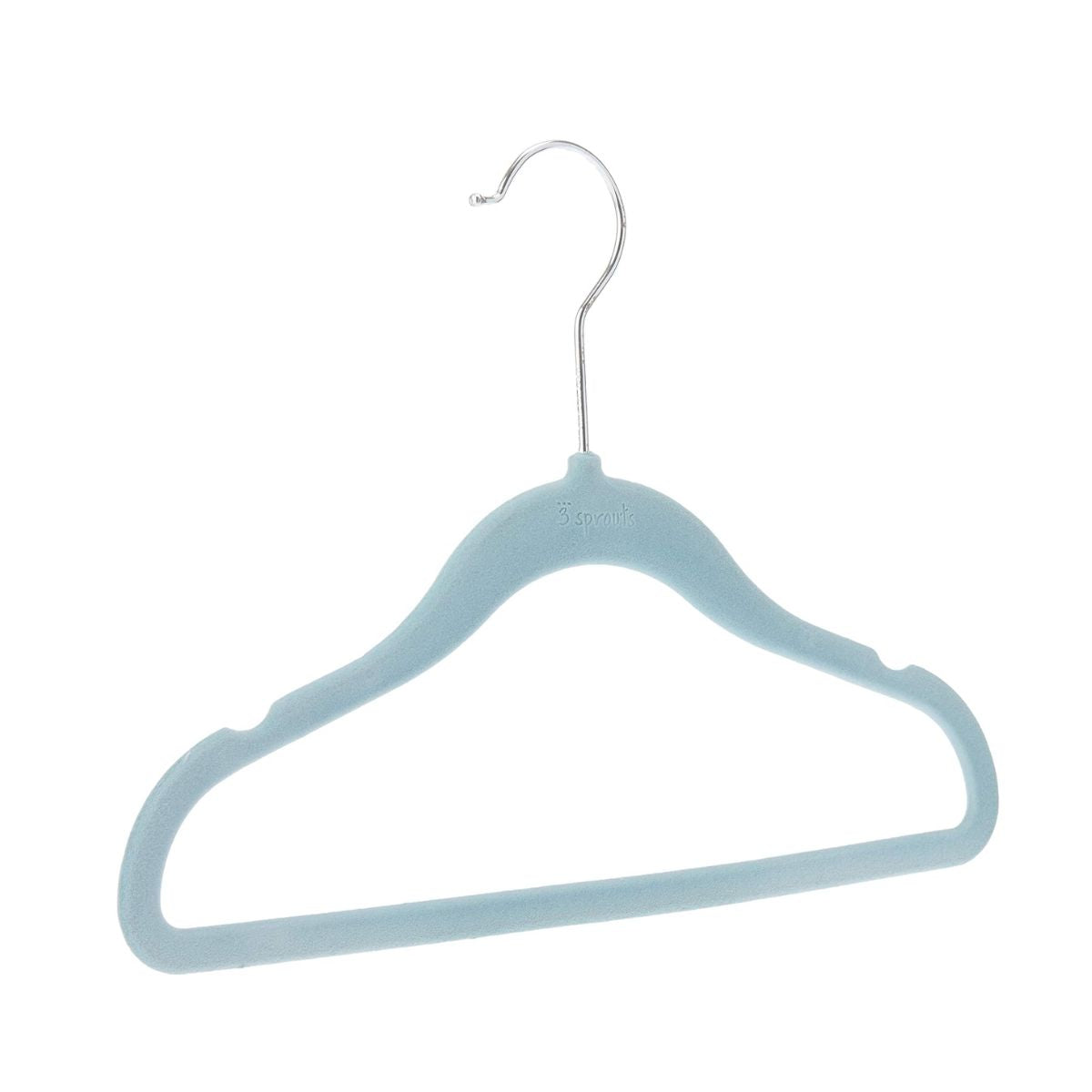 3 Sprouts Non-slip Hangers (10 Per Set) - Blue Velvet on Luna Baby Store Miami