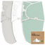 Cueiro Swaddle keaBabies Soothe Baby 3 Peças Sage 0-3M