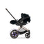 Cybex E-Priam 2 Stroller - Rose Gold/Brown Frame and Deep Black Seat