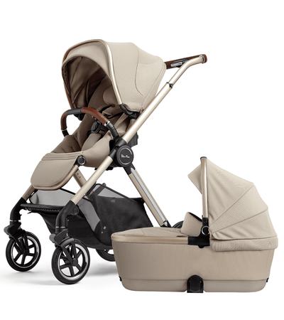 Silver Cross Reef 2 Stroller & Bassinet Bundle - Stone - Luna Baby Store Miami