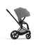 Cybex Priam 4 Stroller - Matte Black/Black Frame and Soho Grey Seat Pack