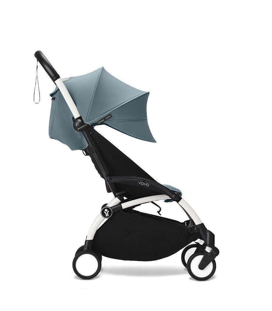 Stokke YOYO³ Stroller - Aqua On White - Luna Baby Store Miami