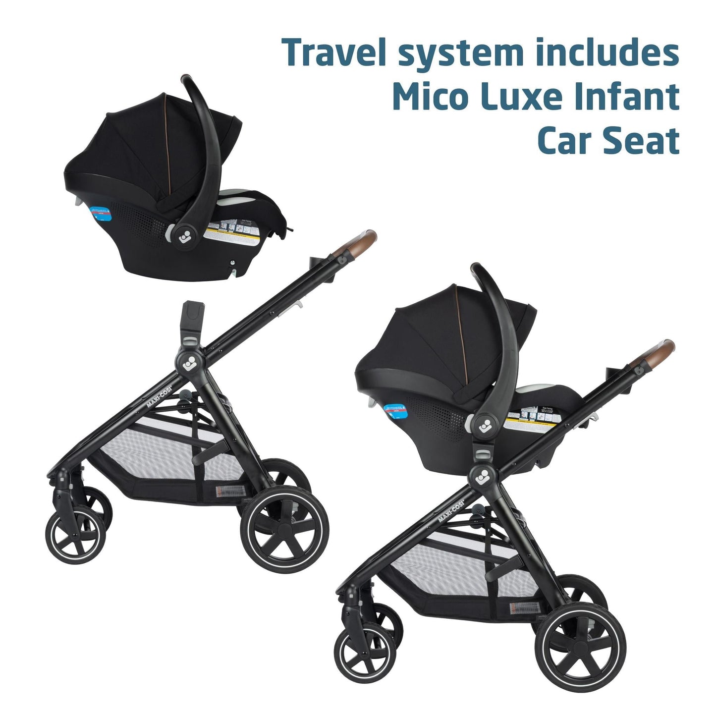 Maxi Cosi Zelia™² Luxe 5-in-1 Modular Travel System - New Hope Black - Luna Baby Store Miami