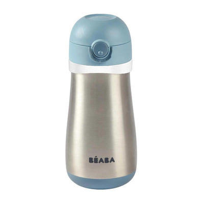 Beaba Stainless Steel Kids Water Bottle - Rain