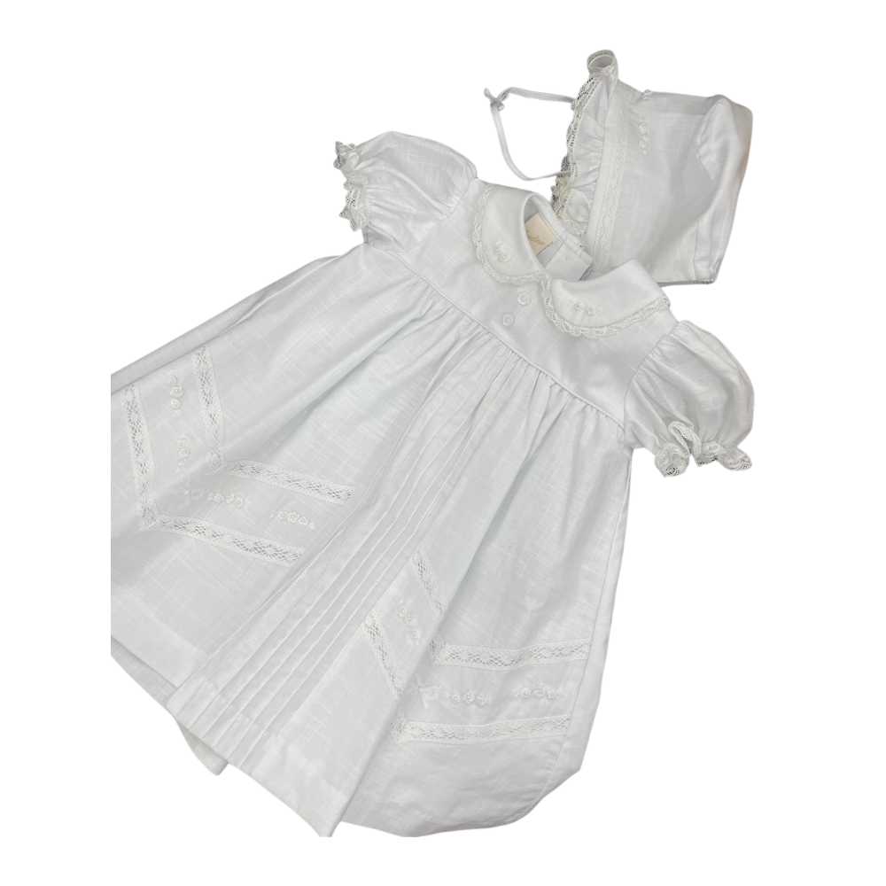 Baby Christening Dress - White on Luna Baby Store Miami