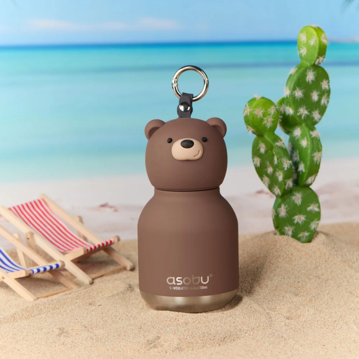 Mini Garrafa Térmica Infantil Asobu Bestie Urso 200ML on Luna Baby Store Miami