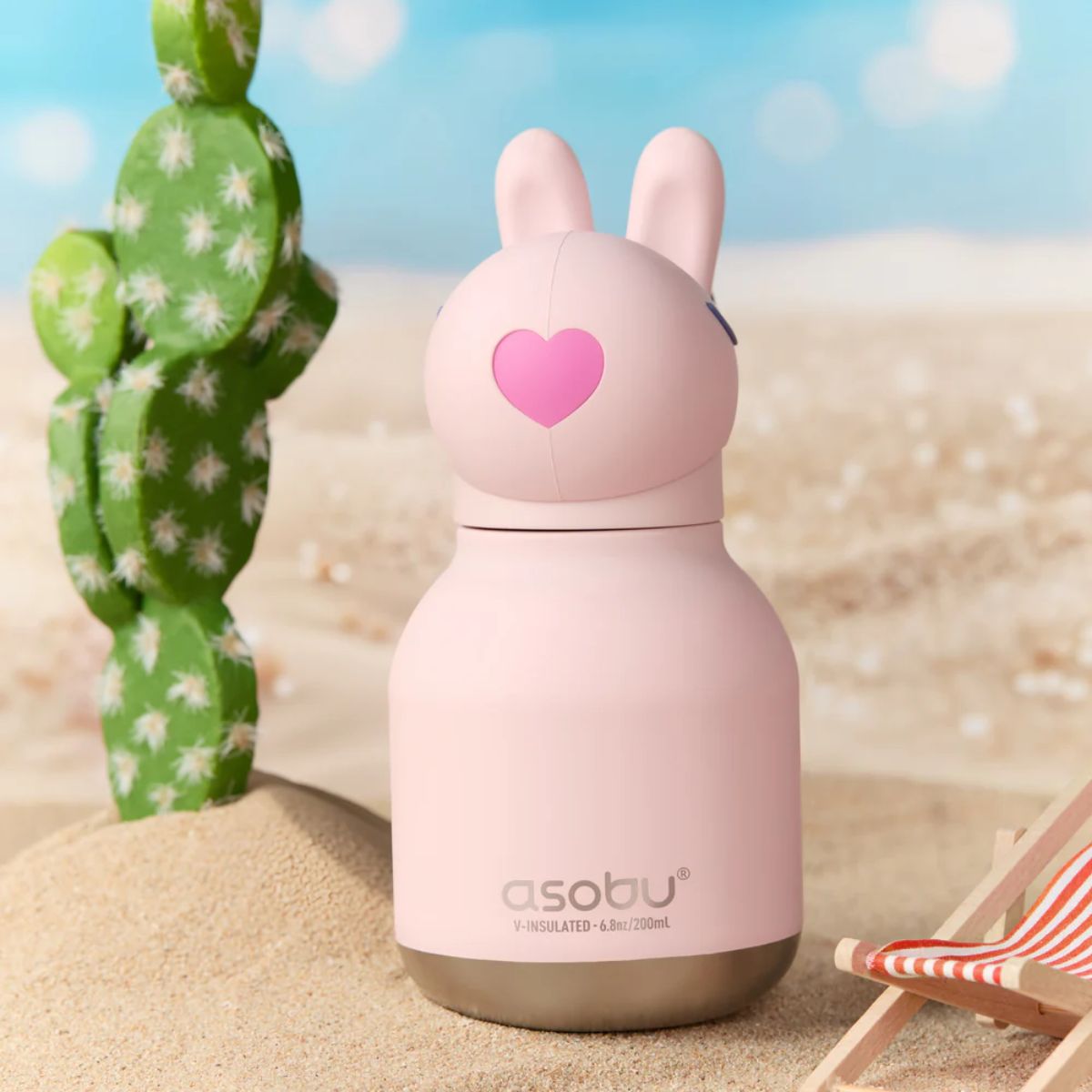 Mini Garrafa Térmica Infantil Asobu Bestie Coelho 200ML
