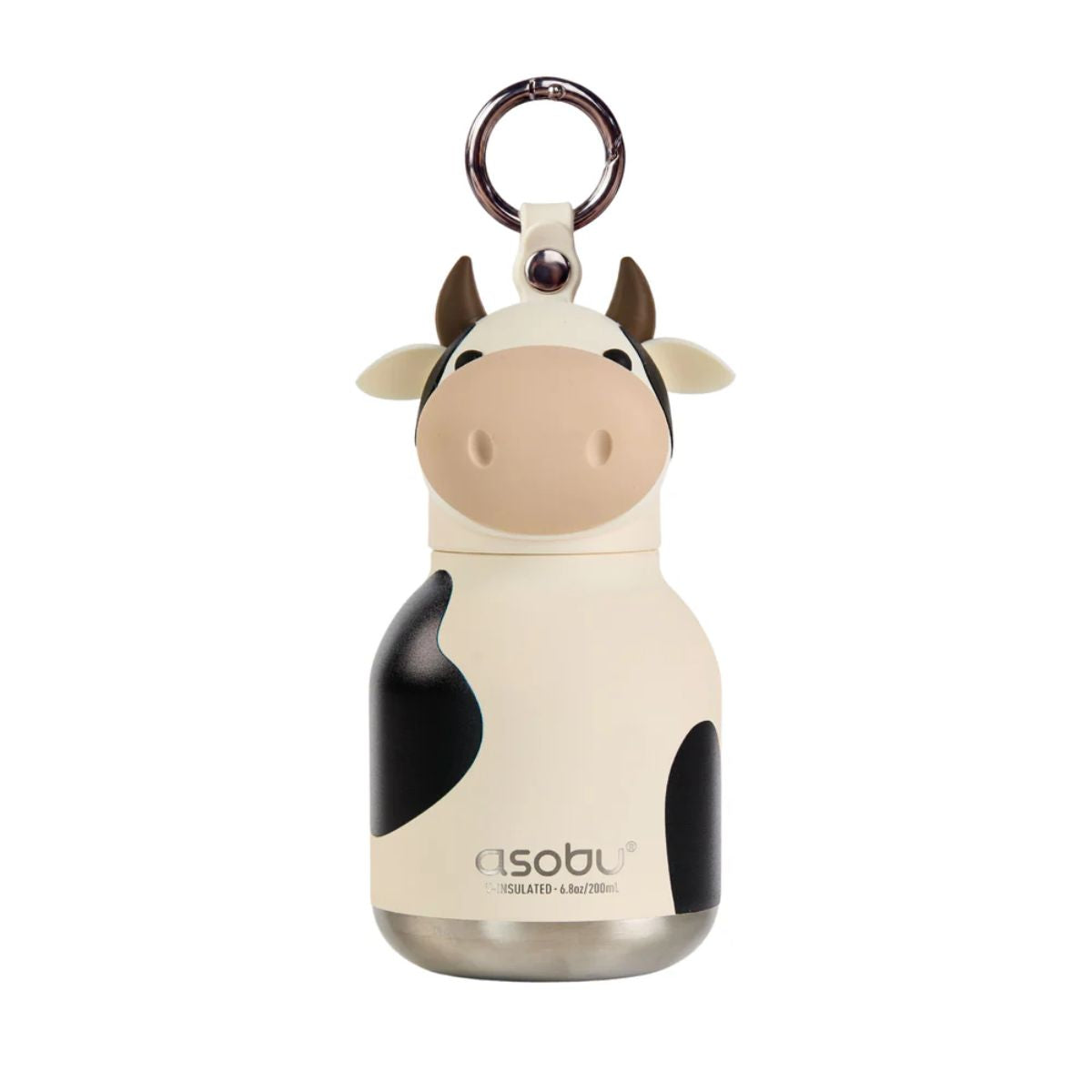Mini Garrafa Térmica Infantil Asobu Bestie Vaquinha 200ML on Luna Baby Store Miami