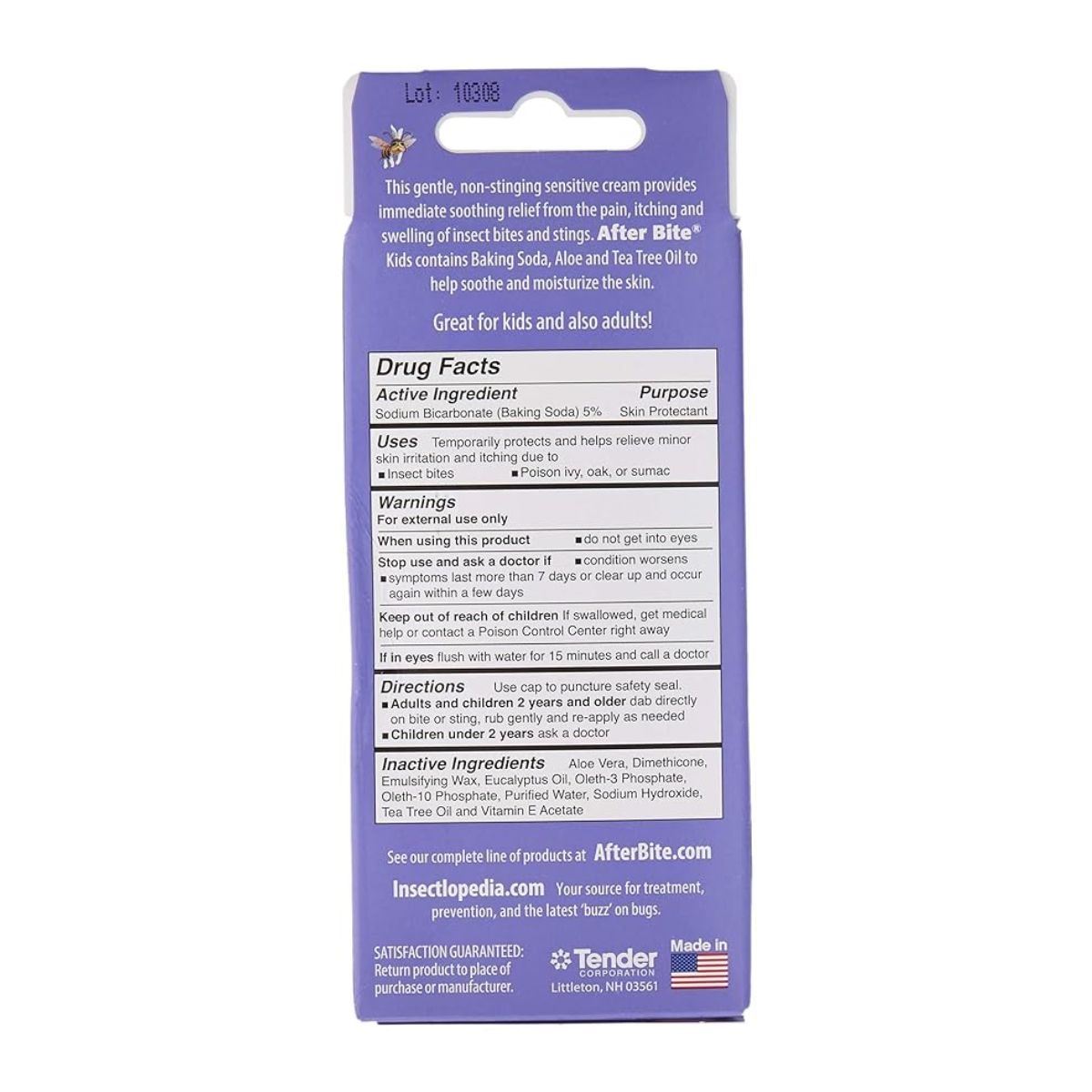 Pomada de Alívio Rápido Para Coceira de Picadas de Insetos After Bite Para Crianças (Kids)