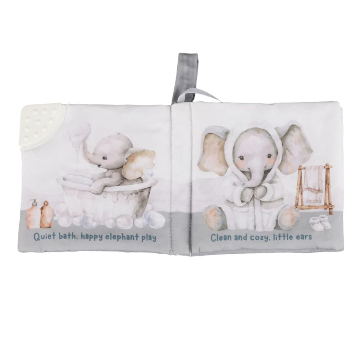 Livro Sensorial de Tecido Ali+Oli para Bebê Bubble Bath