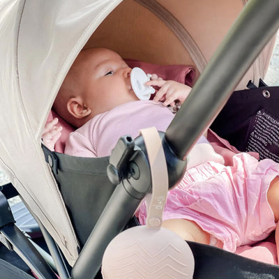 Ali + Oli Porta-Chupeta de Silicone - Rosa