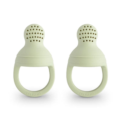 Alimentador Infantil de Silicone Mushie 2 Peças Sage - Mushie Babytunes