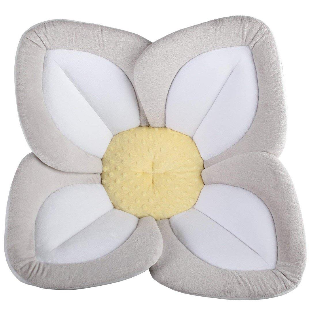 Almofada Para Banho Blooming Bath Gray/Light Yellow - Blooming Bath Babytunes