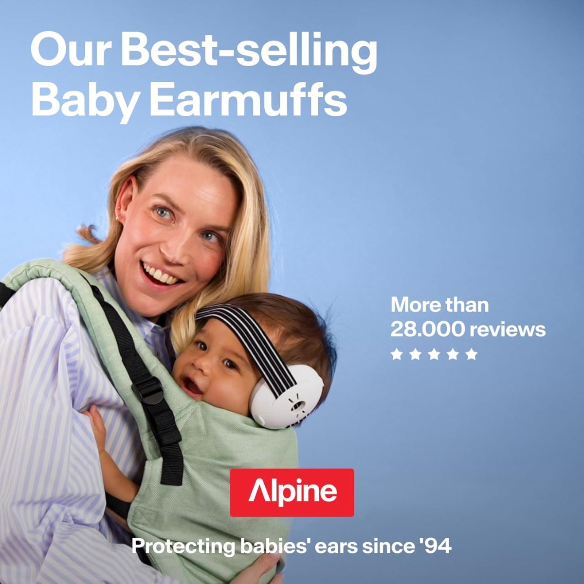 Fone Com Proteção Auditiva Infantil Alpine Muffy Baby Azul