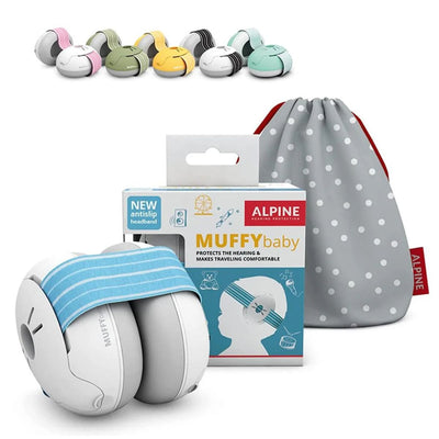 Fone Com Proteção Auditiva Infantil Alpine Muffy Baby Azul