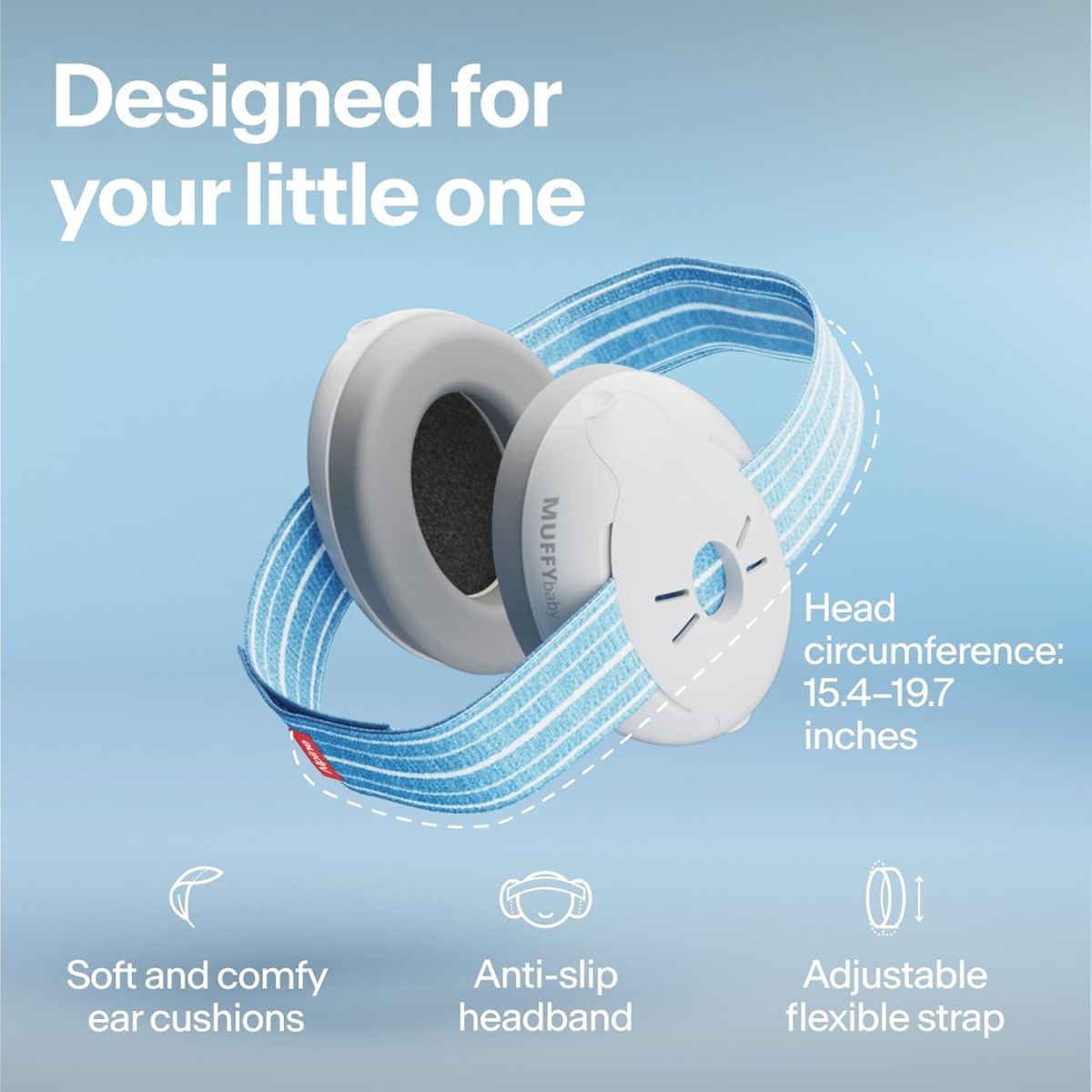 Fone Com Proteção Auditiva Infantil Alpine Muffy Baby Azul