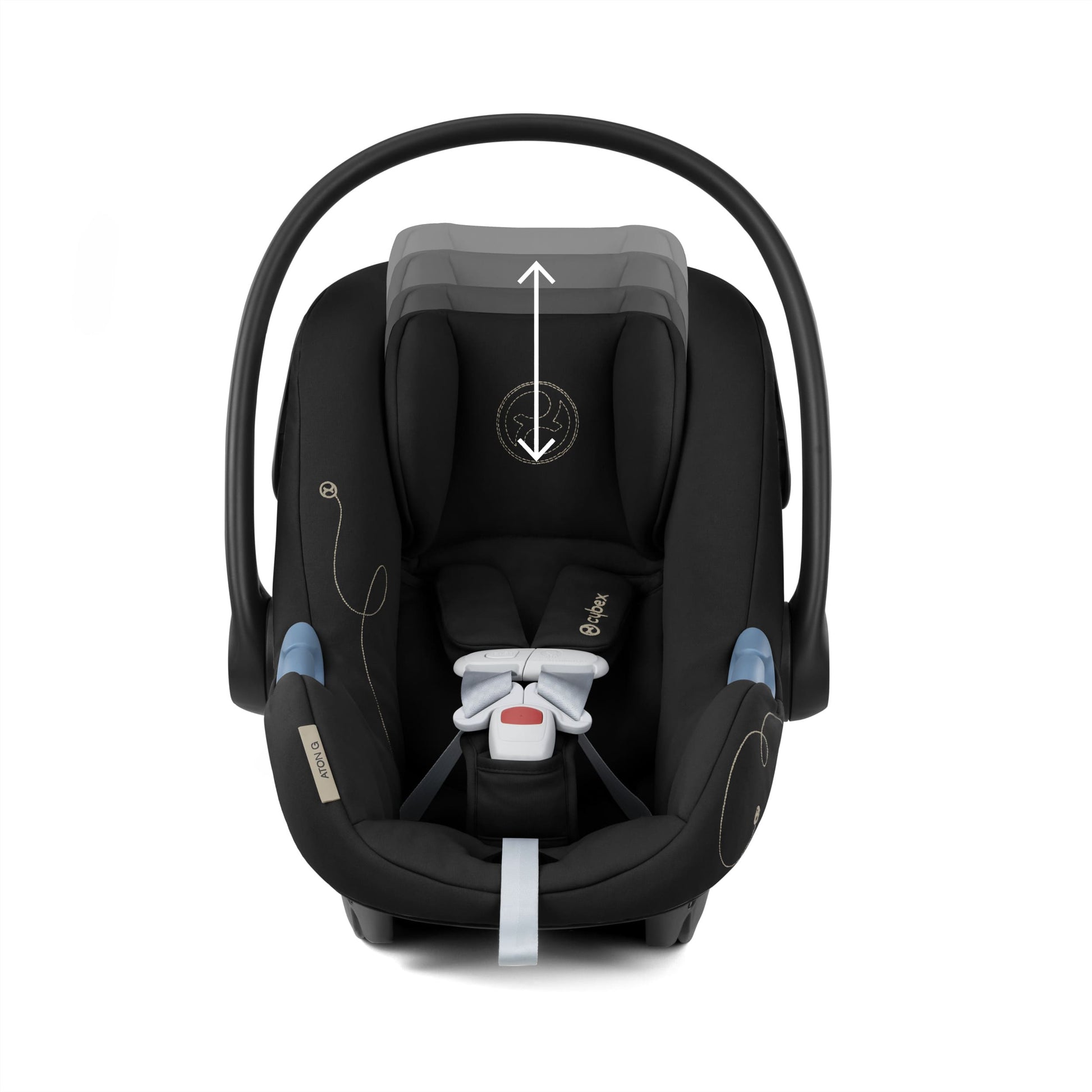 Cybex Aton G Infant Car Seat w/ SensorSafe - Moon Black - Luna Baby Store Miami