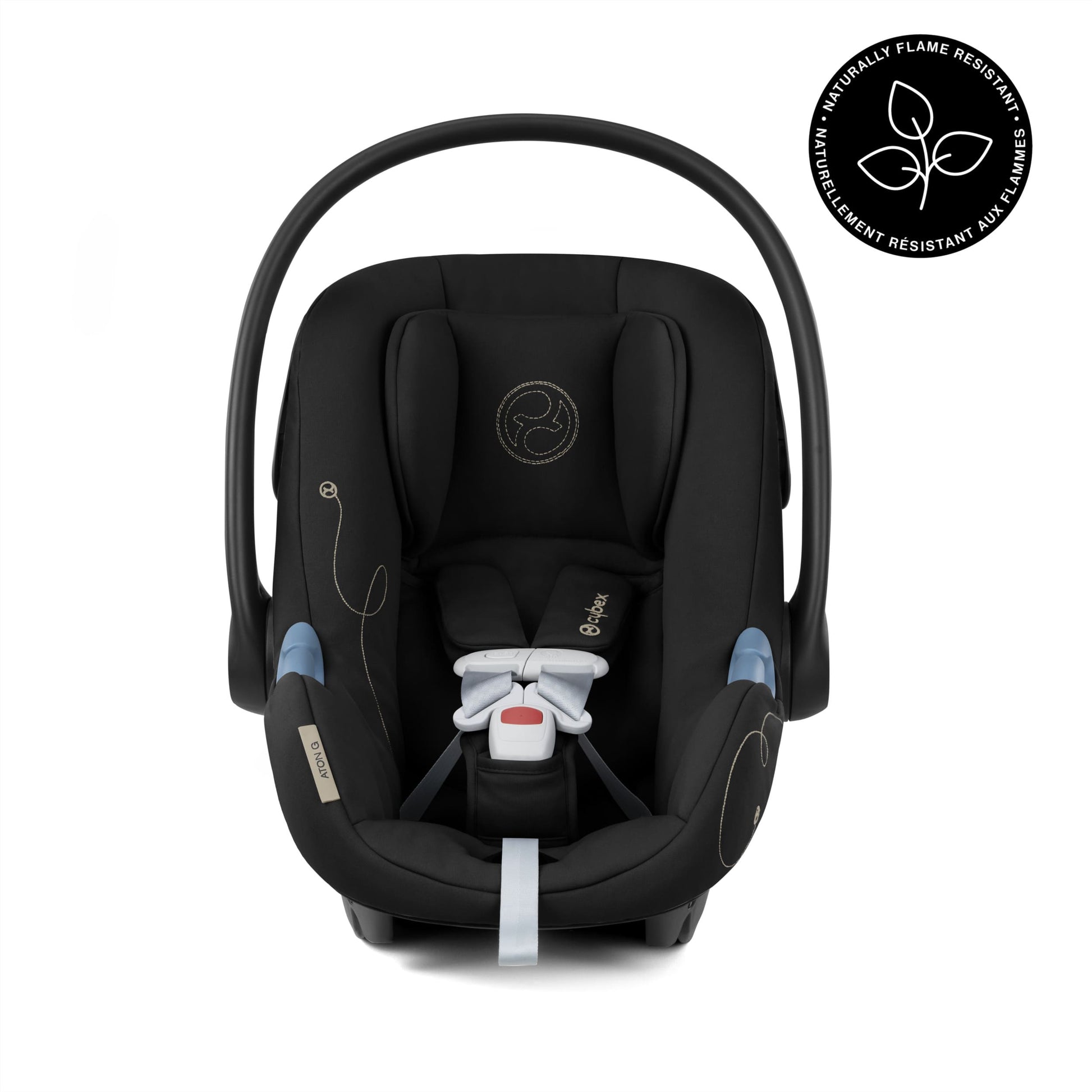 Cybex Aton G Infant Car Seat w/ SensorSafe - Moon Black - Luna Baby Store Miami