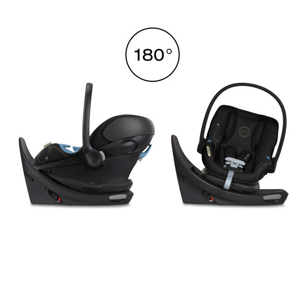 Cybex Aton G Swivel Infant Car Seat w/ SensorSafe - Moon Black - Luna Baby Store Miami