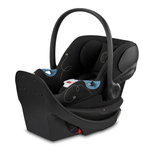 Cybex Aton G Swivel Infant Car Seat w/ SensorSafe - Moon Black - Luna Baby Store Miami