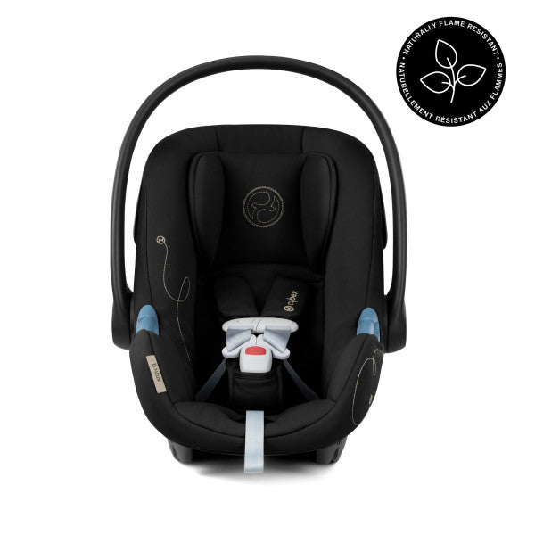 Cybex Aton G Swivel Infant Car Seat w/ SensorSafe - Moon Black - Luna Baby Store Miami