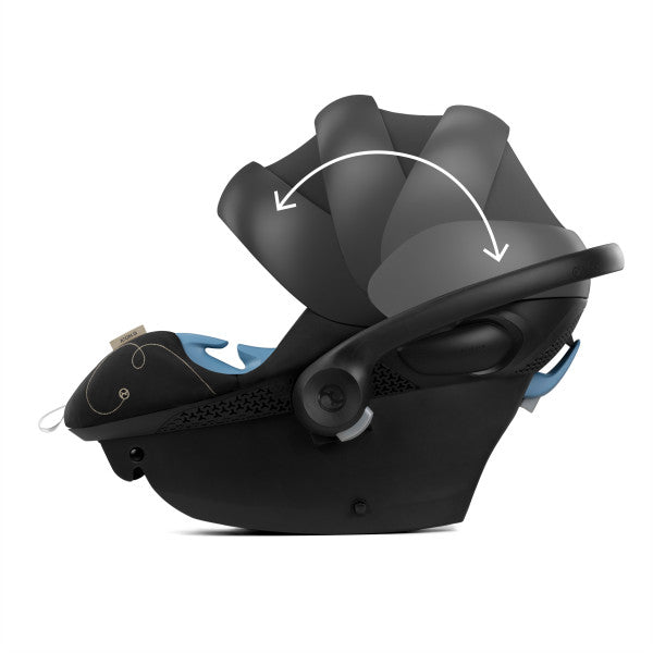 Cybex Aton G Swivel Infant Car Seat w/ SensorSafe - Moon Black - Luna Baby Store Miami