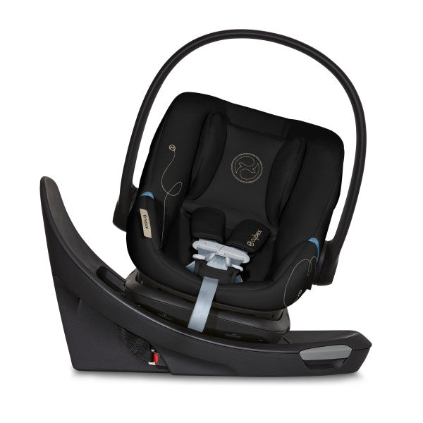 Cybex Aton G Swivel Infant Car Seat w/ SensorSafe - Moon Black - Luna Baby Store Miami