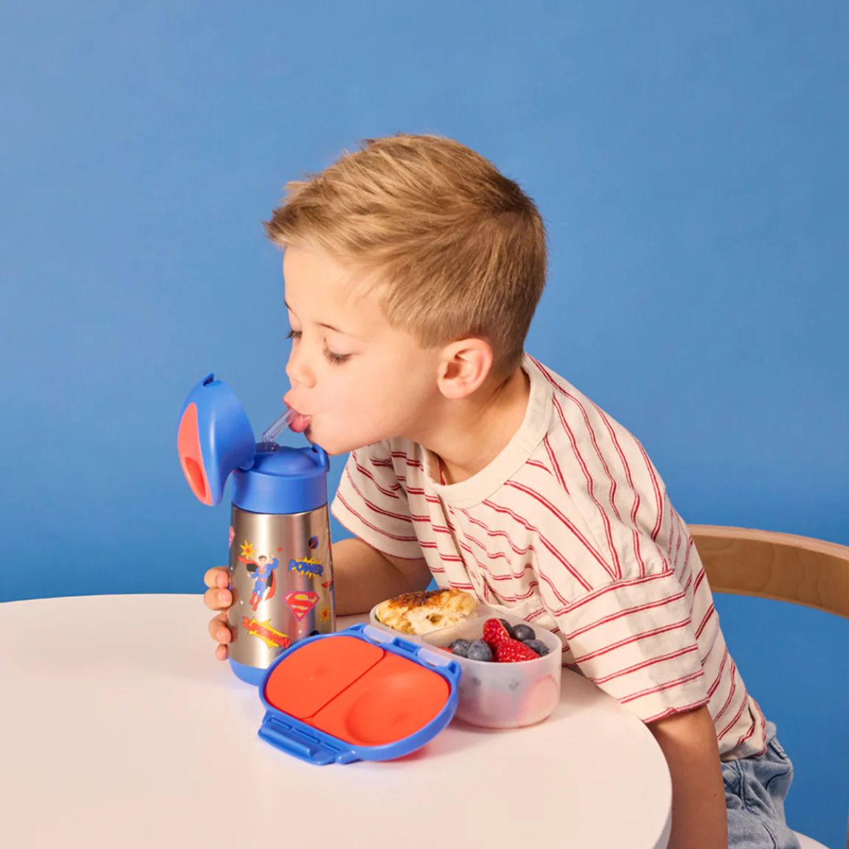 Garrafa Térmica Infantil B.Box 350ML Superman