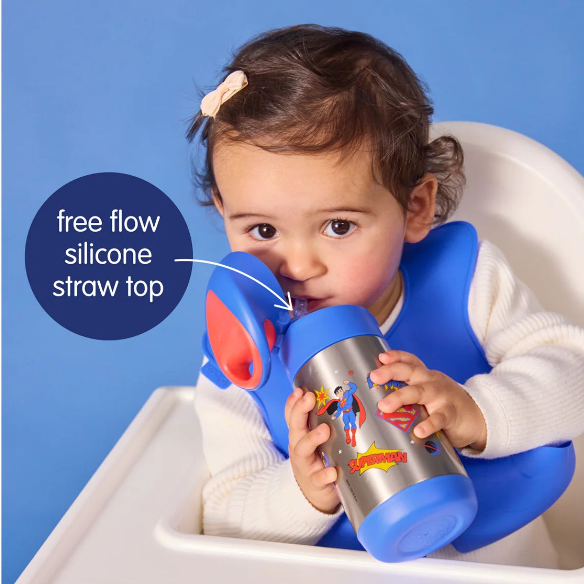 Garrafa Térmica Infantil B.Box 350ML Superman on Luna Baby Store Miami