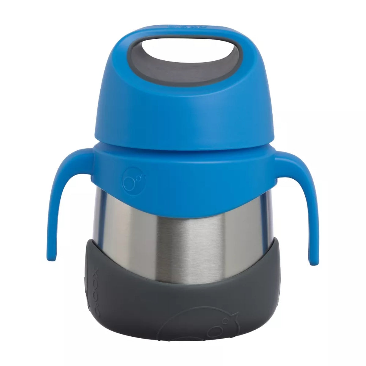 B.box Insulated Food Jar with Spork 11 oz - Blue Slate on Luna Baby Store Miami