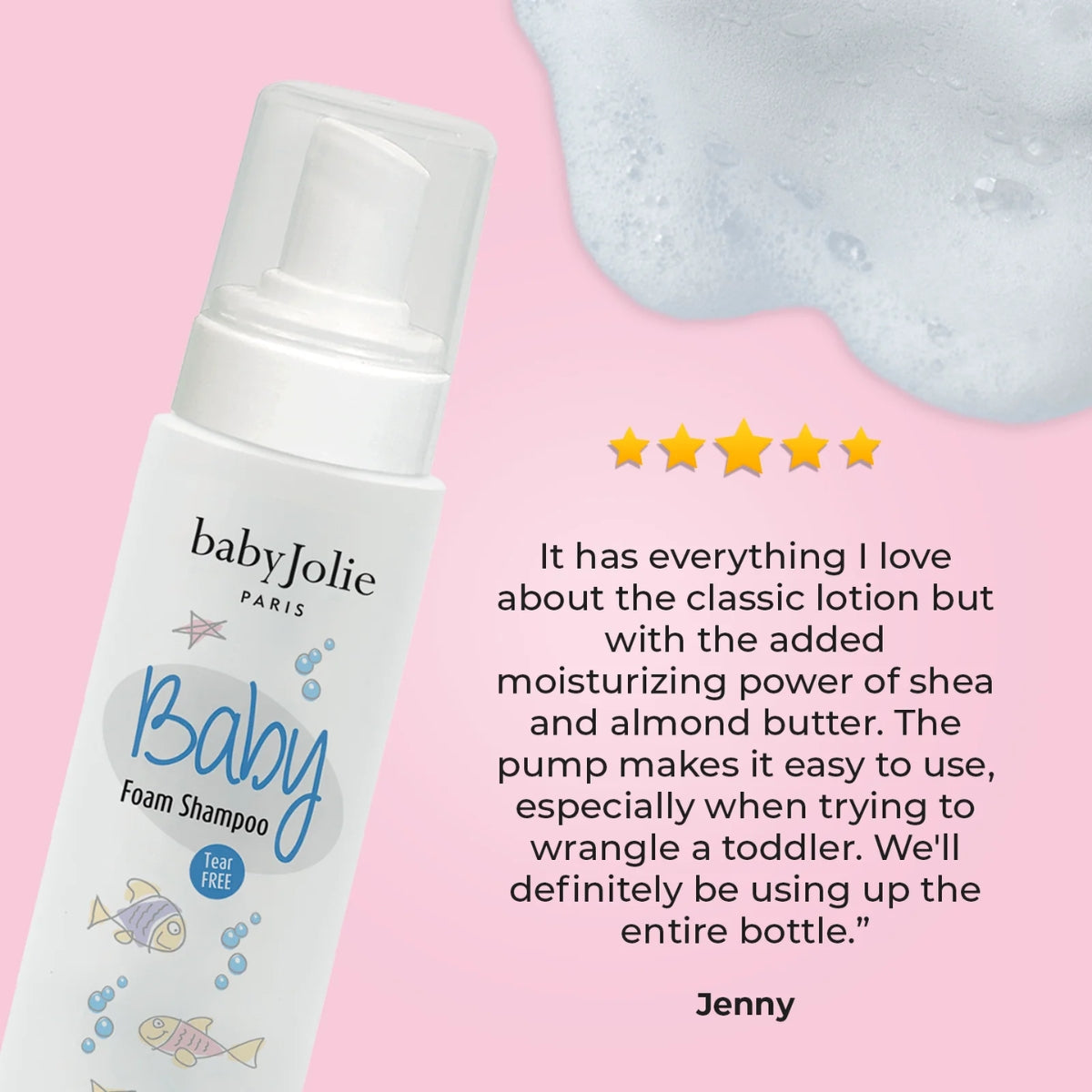 Shampoo Baby Jolie Paris Recém Nascido 210ML