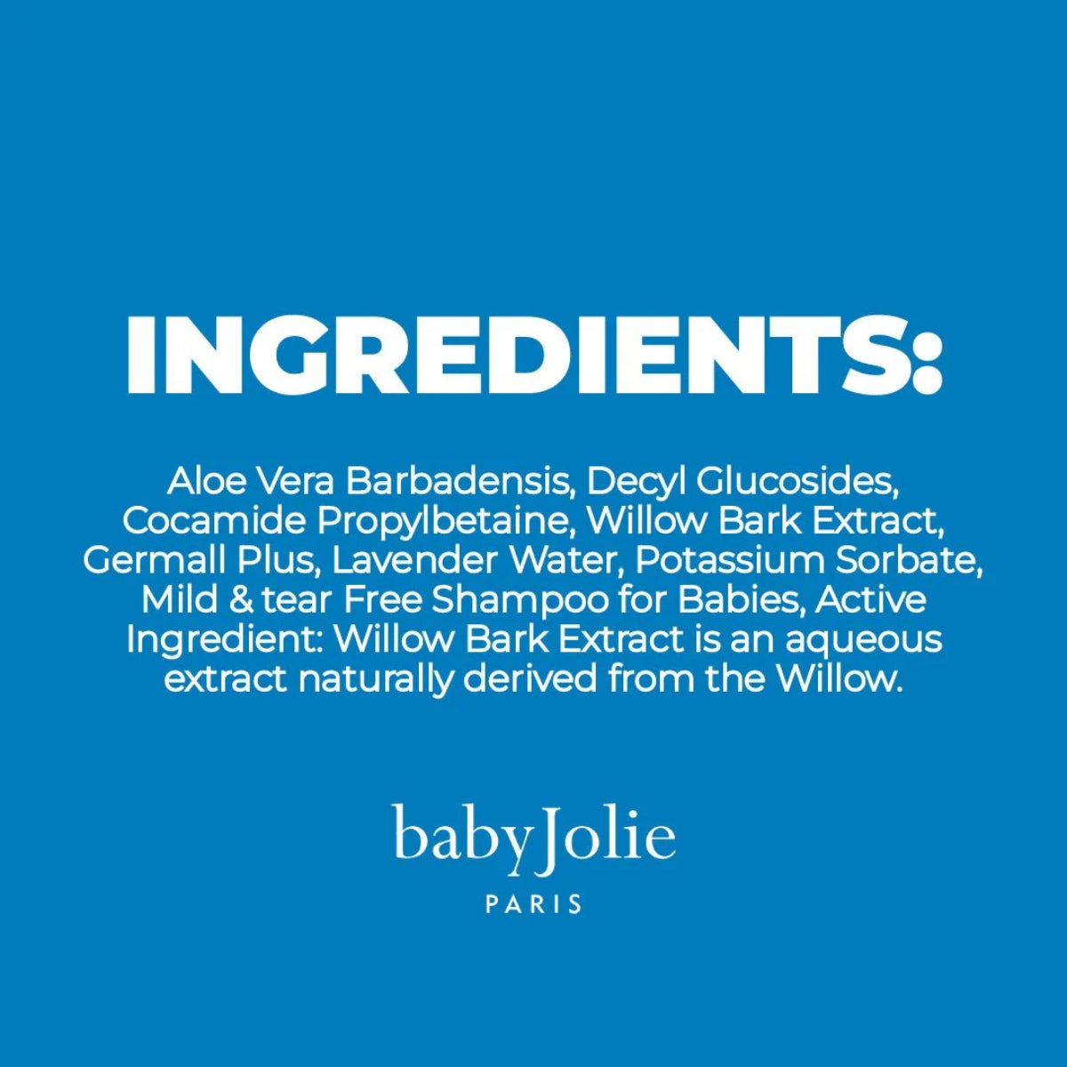 Shampoo Baby Jolie Paris Recém Nascido 210ML