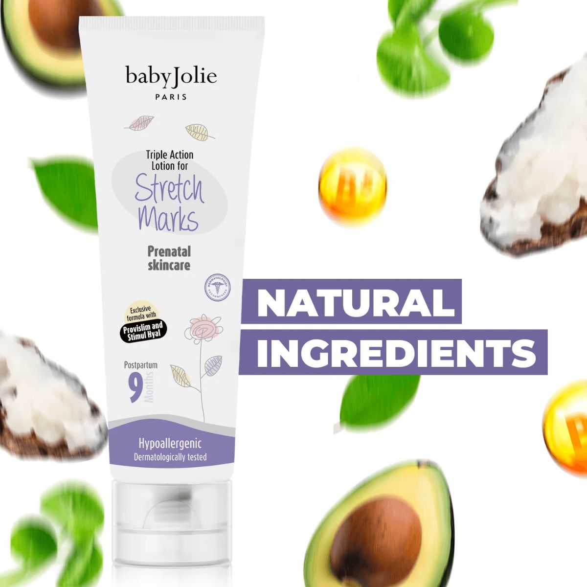 Creme De Prevenção De Estrias Baby Jolie Paris 212g