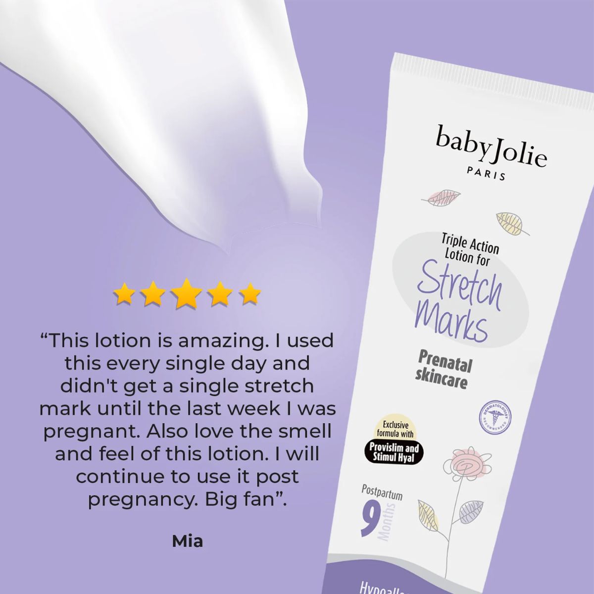 Creme De Prevenção De Estrias Baby Jolie Paris 212g