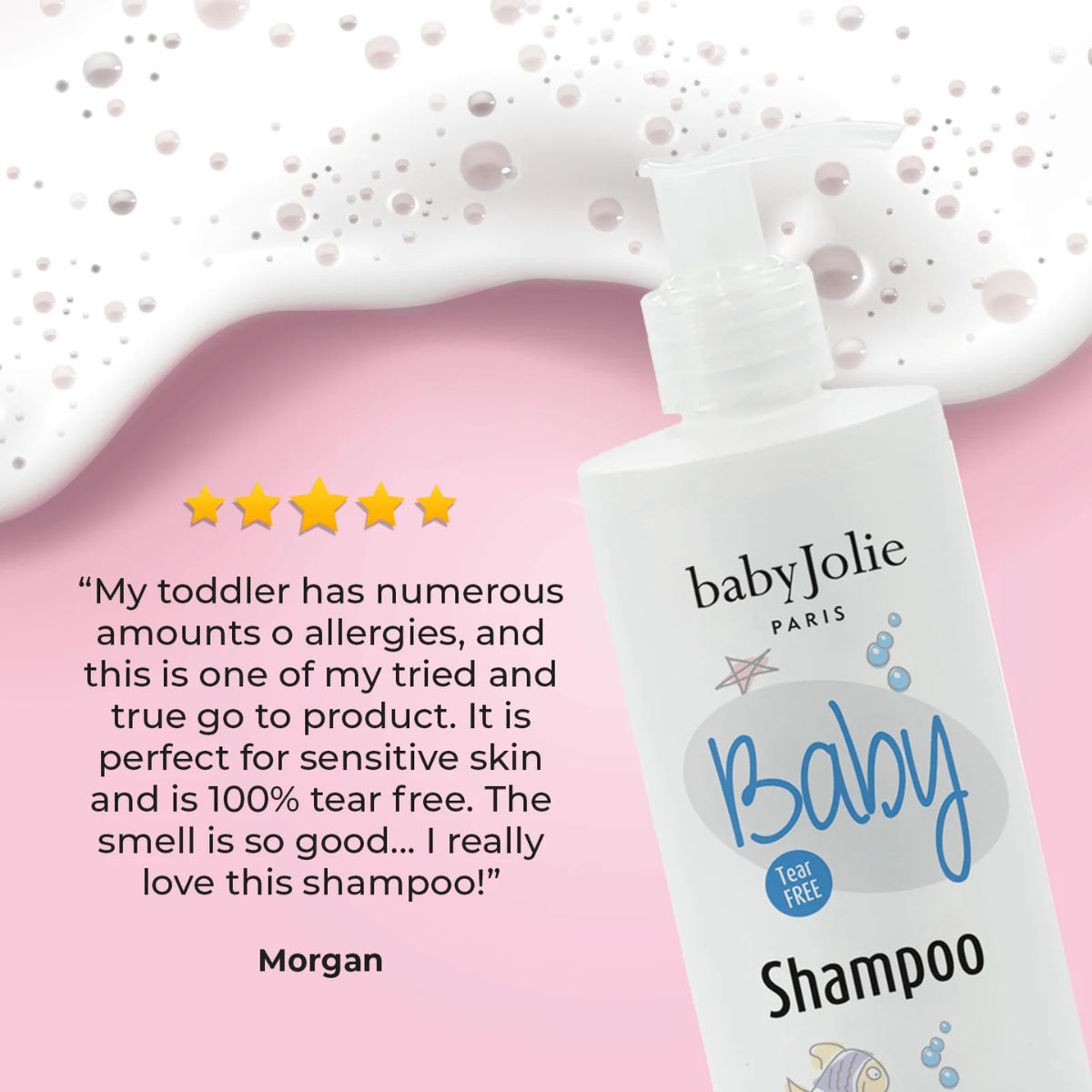 Shampoo Baby Jolie sem Lágrimas para Bebês 7,5 Oz