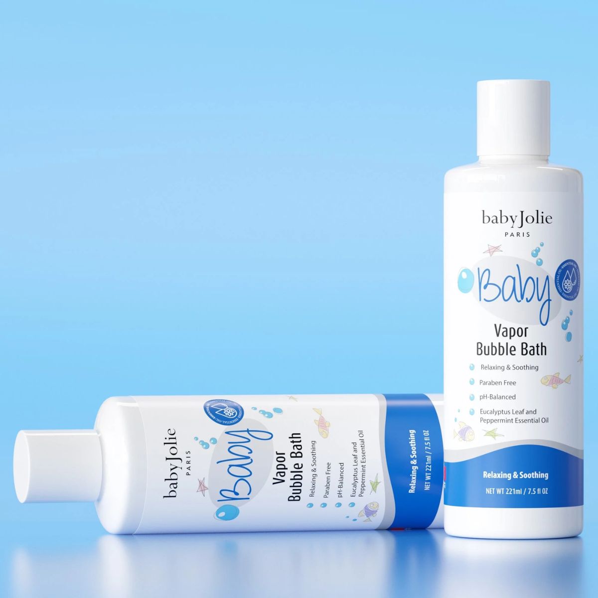 Vapor de Banho de Espuma Baby Jolie Para Bebês 210ML